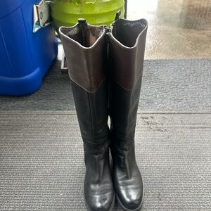 Nine West Dark Brown Leather Boots